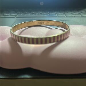 RETIRED J. Crew Gold and Pink Bangle Bracelet